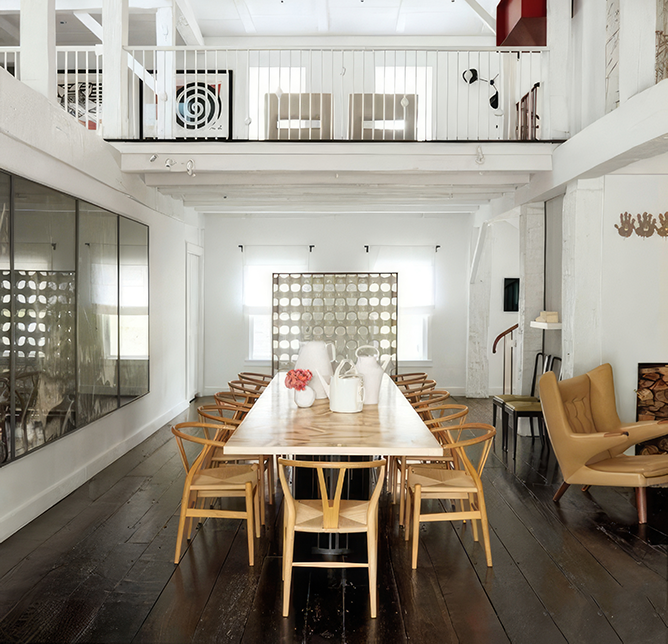 Team collaboration with design boards and samples